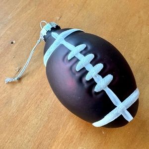 Football Glass Ornament, Sports, Holiday